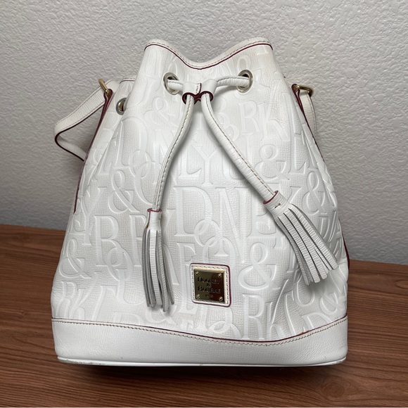 Dooney & Bourke DB Retro White Drawstring Bag - Picture 3 of 16